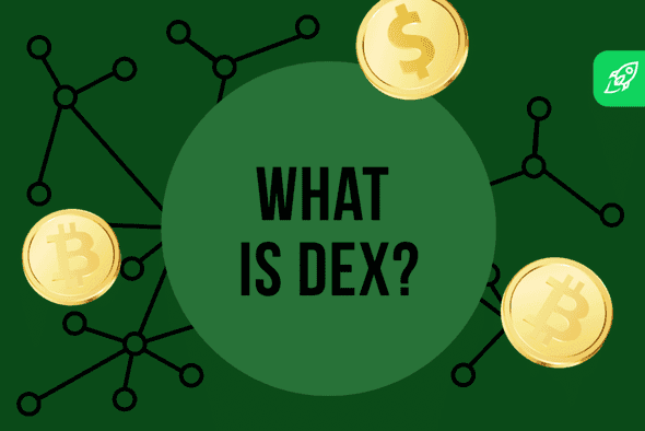 A person using a decentralized exchange (DEX) to swap tokens.
